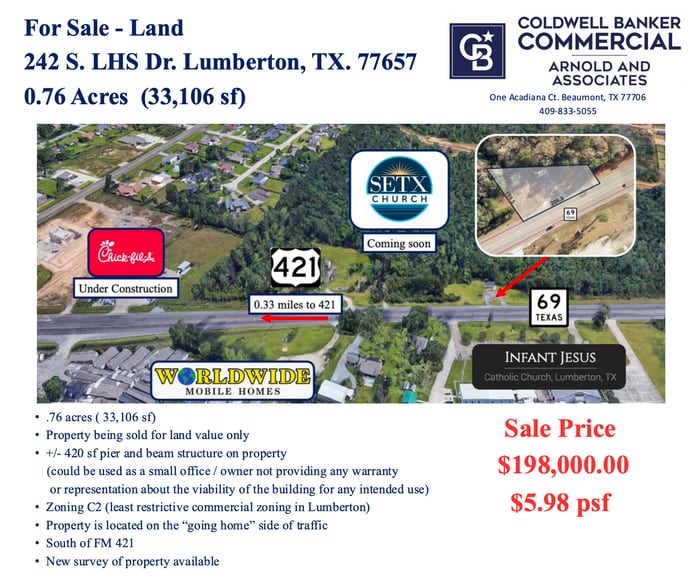 242 S Lhs Dr, Lumberton, TX for sale - Building Photo - Image 1 of 3