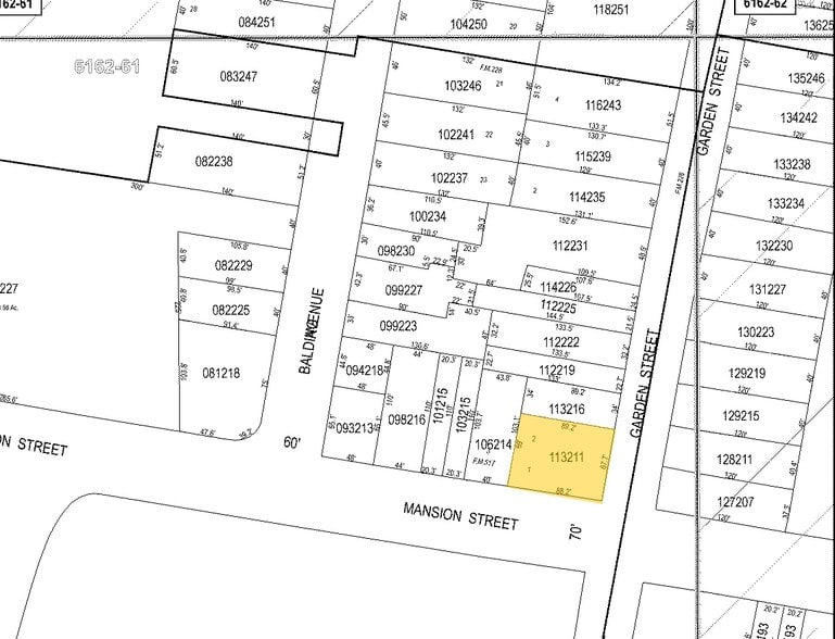 78-82 Garden St, Poughkeepsie, NY for sale - Plat Map - Image 2 of 4