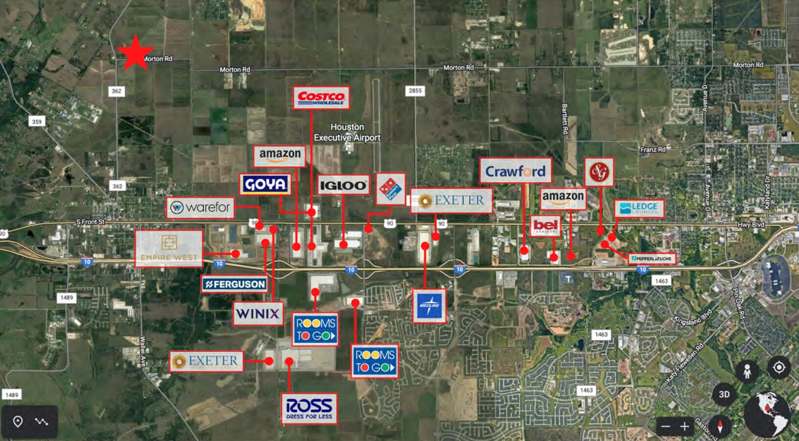 33806 Morton Rd, Pattison, TX 77423 18.45 Acres Commercial Land