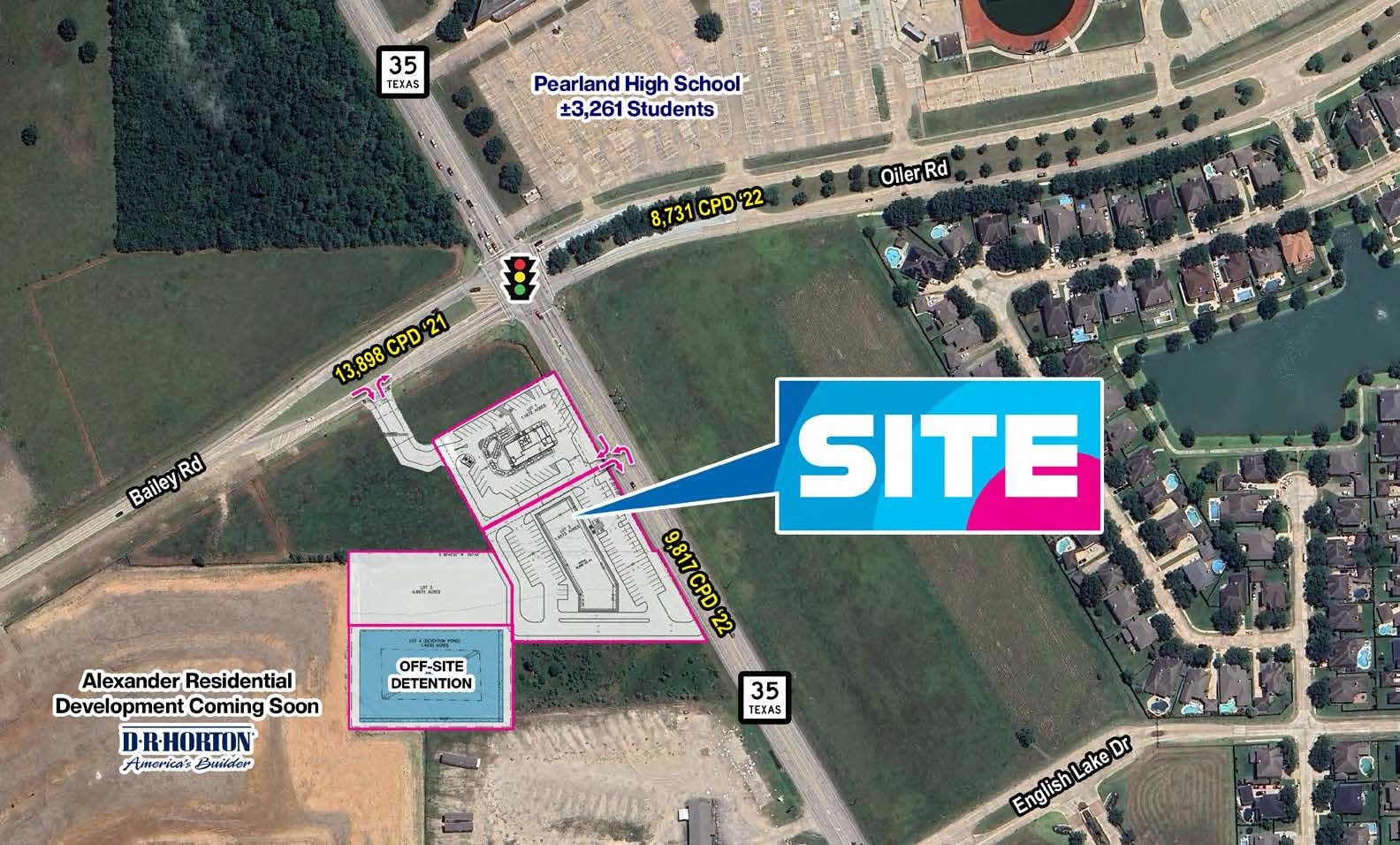 SWC Hwy 35 & Bailey Rd, Pearland, TX for lease Building Photo- Image 1 of 6