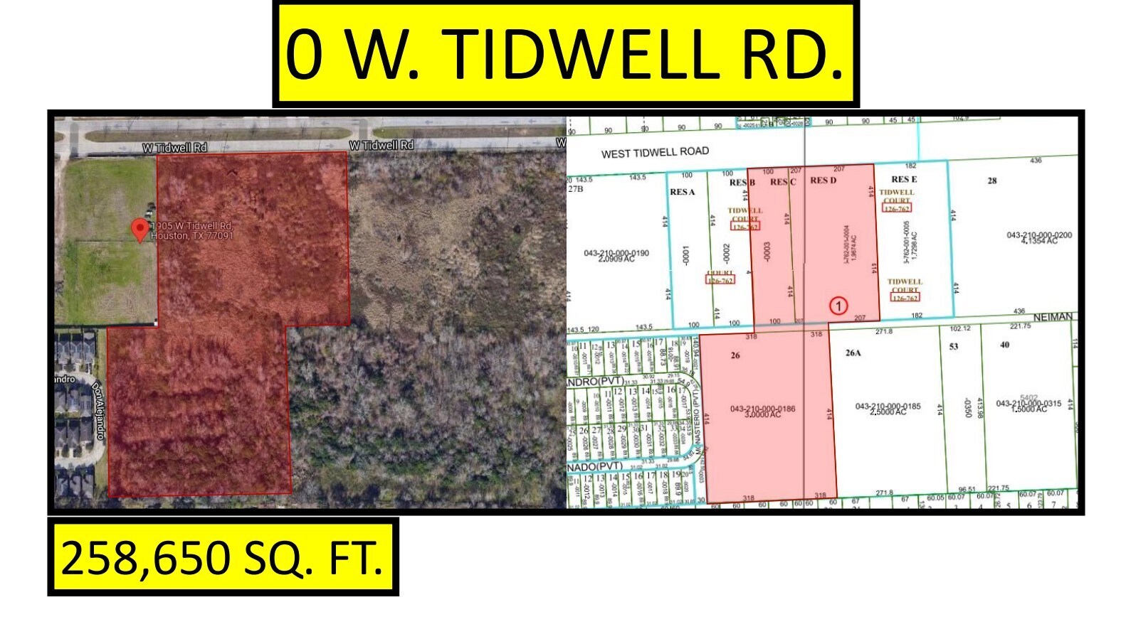 W Tidwell Rd, Houston, TX for sale Primary Photo- Image 1 of 1