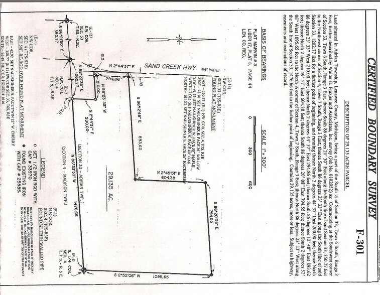 1000 Block Sand Creek Hwy, Adrian, MI for sale - Primary Photo - Image 1 of 1