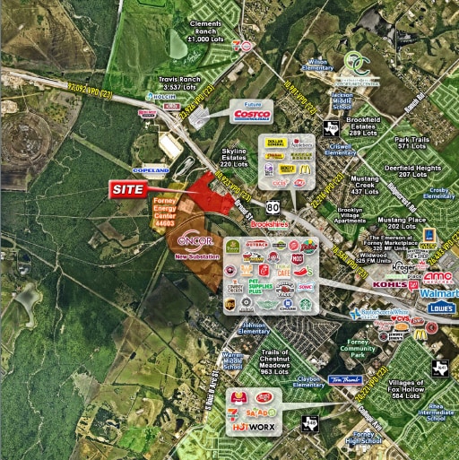 Hwy 80 & W Broad St, Forney, TX for sale - Building Photo - Image 1 of 2