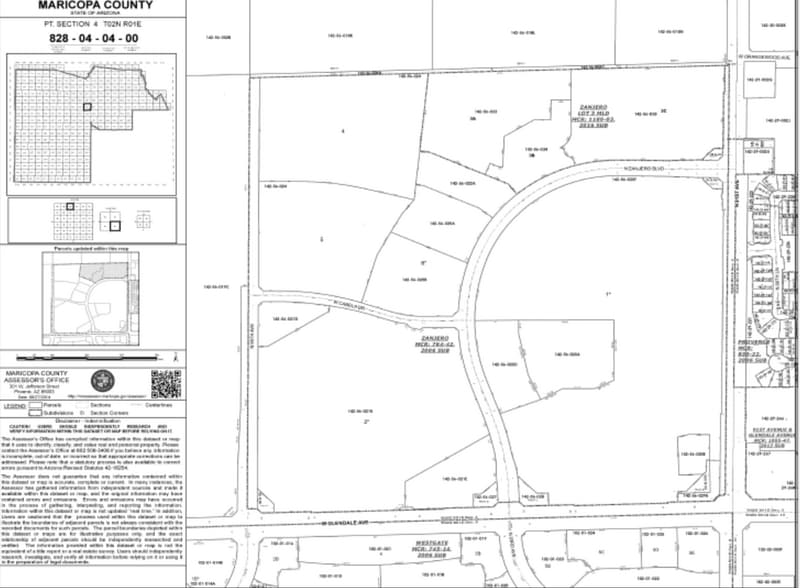 7410 N Zanjero Blvd, Glendale, AZ for lease - Plat Map - Image 2 of 8