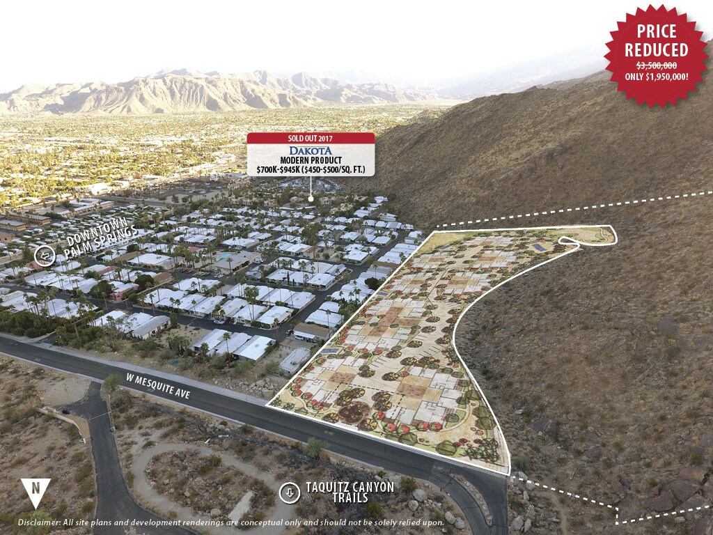 Mesquite Ave, Palm Springs, CA for sale Aerial- Image 1 of 1