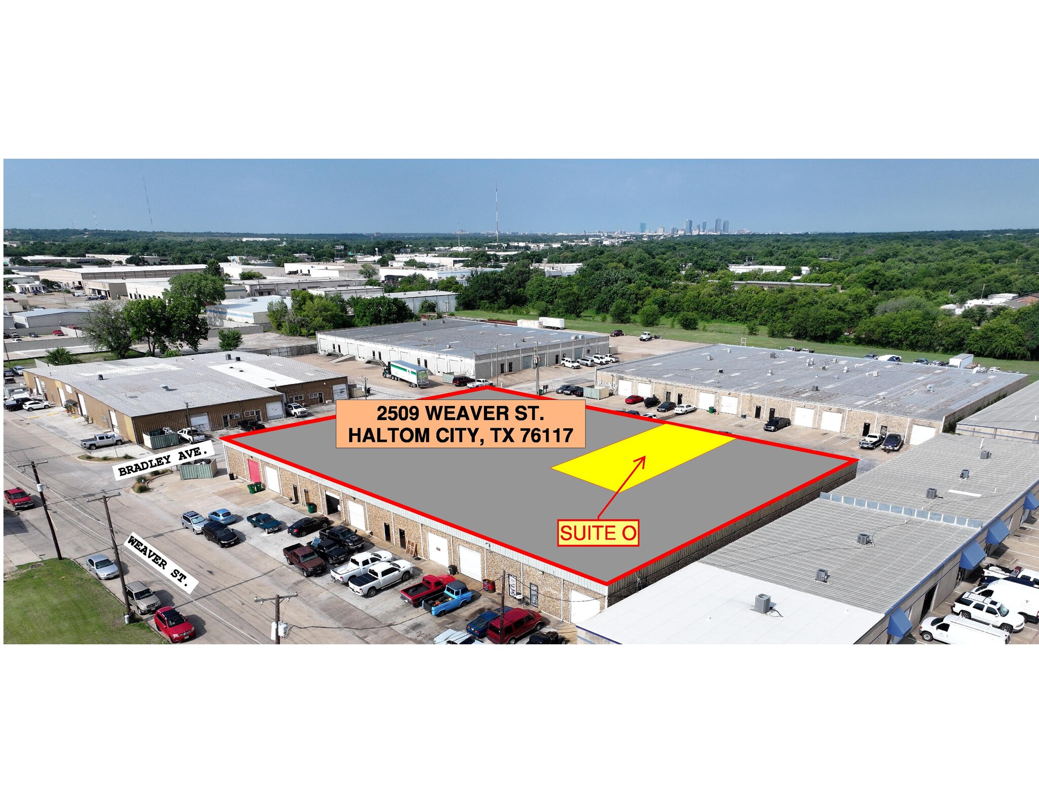 2509 Weaver St, Haltom City, TX for lease Aerial- Image 1 of 2