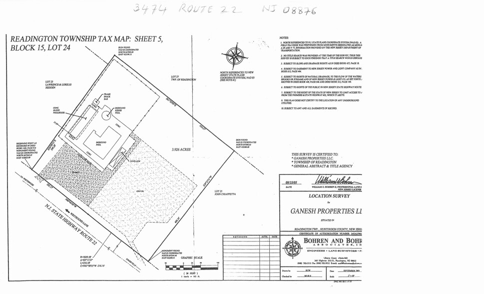 3474 Route 22 W, Readington, NJ for sale - Site Plan - Image 3 of 3