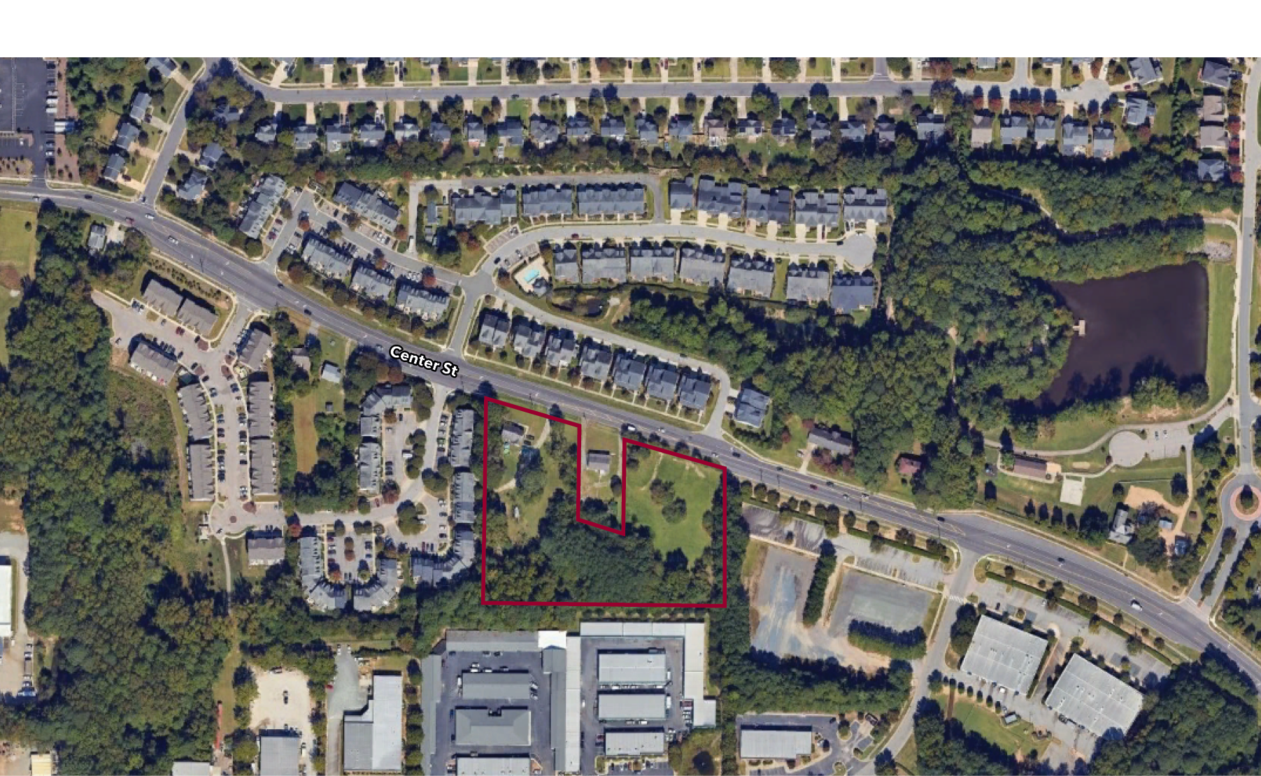 1400 Center St, Apex, NC for sale Aerial- Image 1 of 3