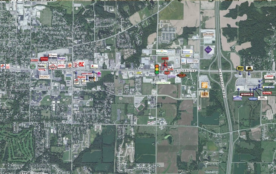 4817 Broadway St, Quincy, IL for lease - Aerial - Image 3 of 14