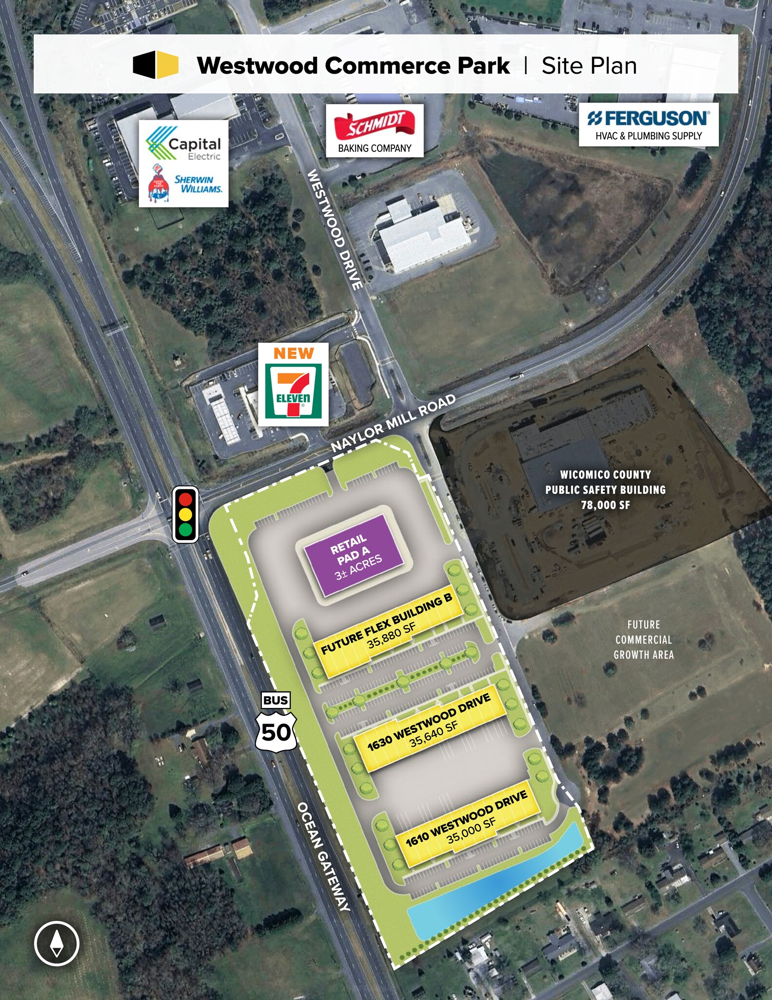 1630 Westwood Dr, Salisbury, MD for lease Site Plan- Image 1 of 3