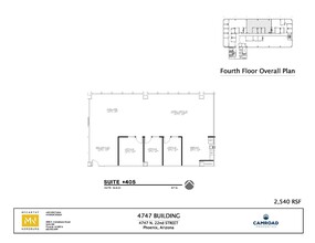 4747 N 22nd St, Phoenix, AZ for lease Floor Plan- Image 1 of 1