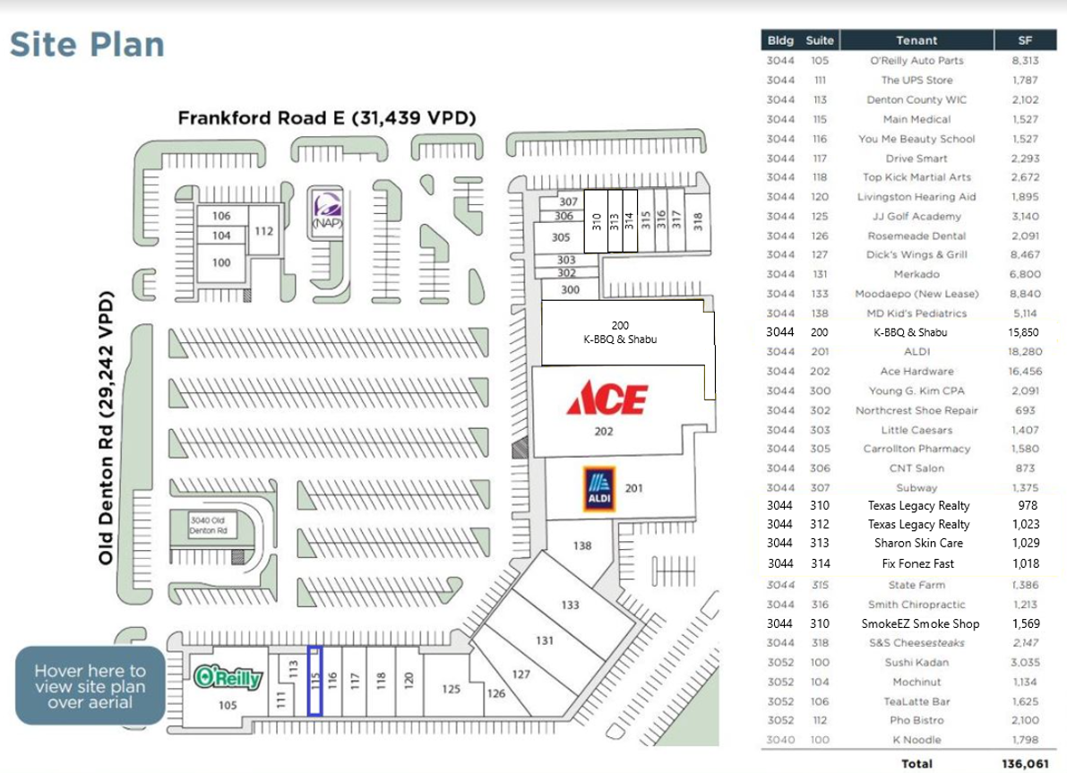 3044 Old Denton Rd, Carrollton, TX 75007 - Northcrest Village | LoopNet