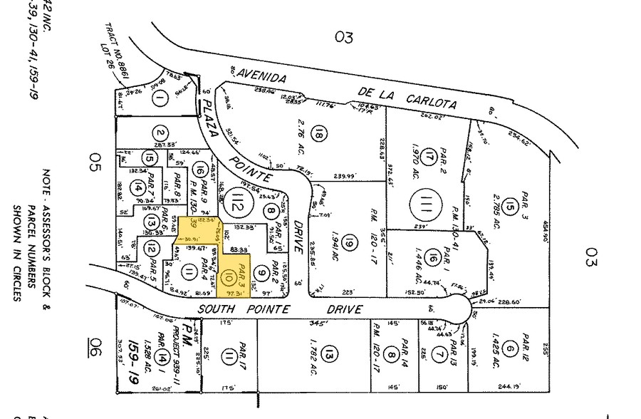 23297 South Pointe Dr, Laguna Hills, CA for lease - Plat Map - Image 2 of 7