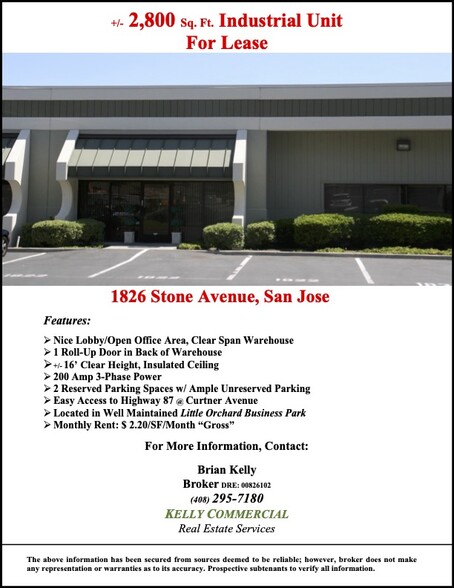 1820-1828 Stone Ave, San Jose, CA for lease - Building Photo - Image 2 of 5