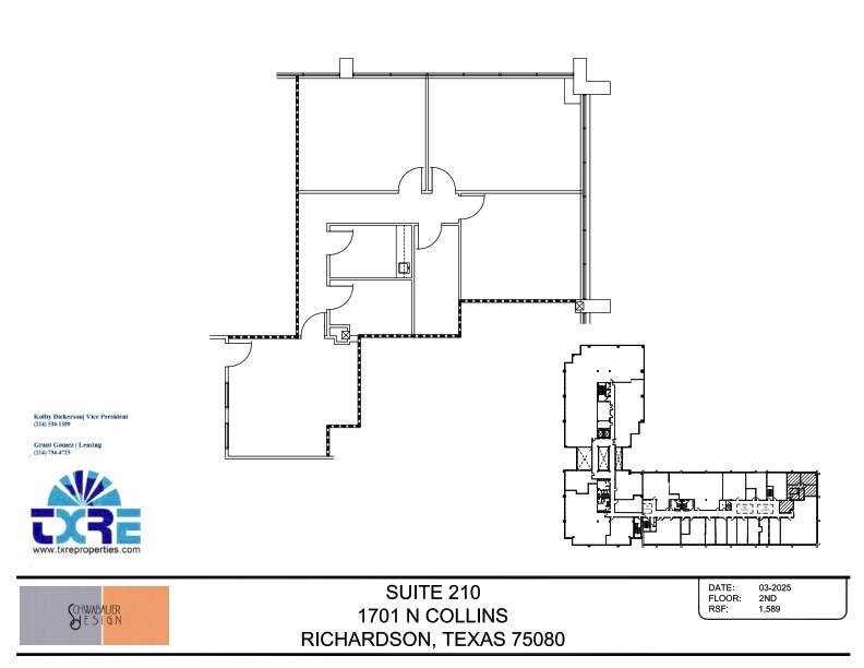 1701 N Collins Blvd, Richardson, TX for lease Floor Plan- Image 1 of 2