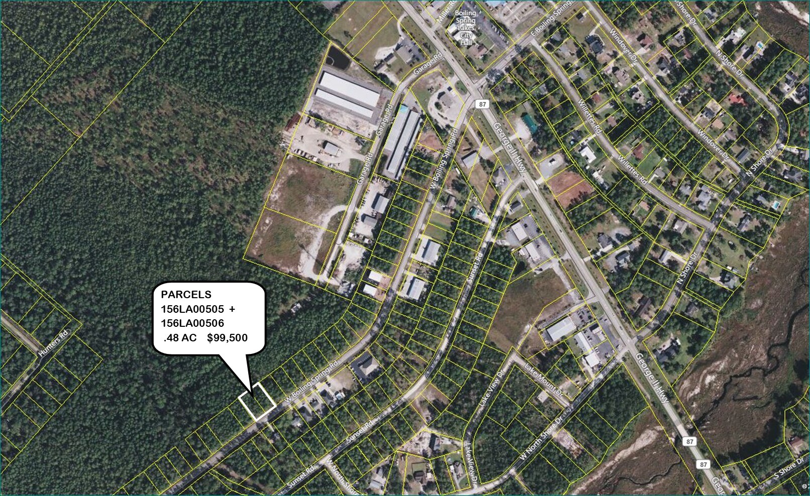 Lots 24 + 25 W. Boiling Spring Road, Boiling Spring Lakes, NC 28461