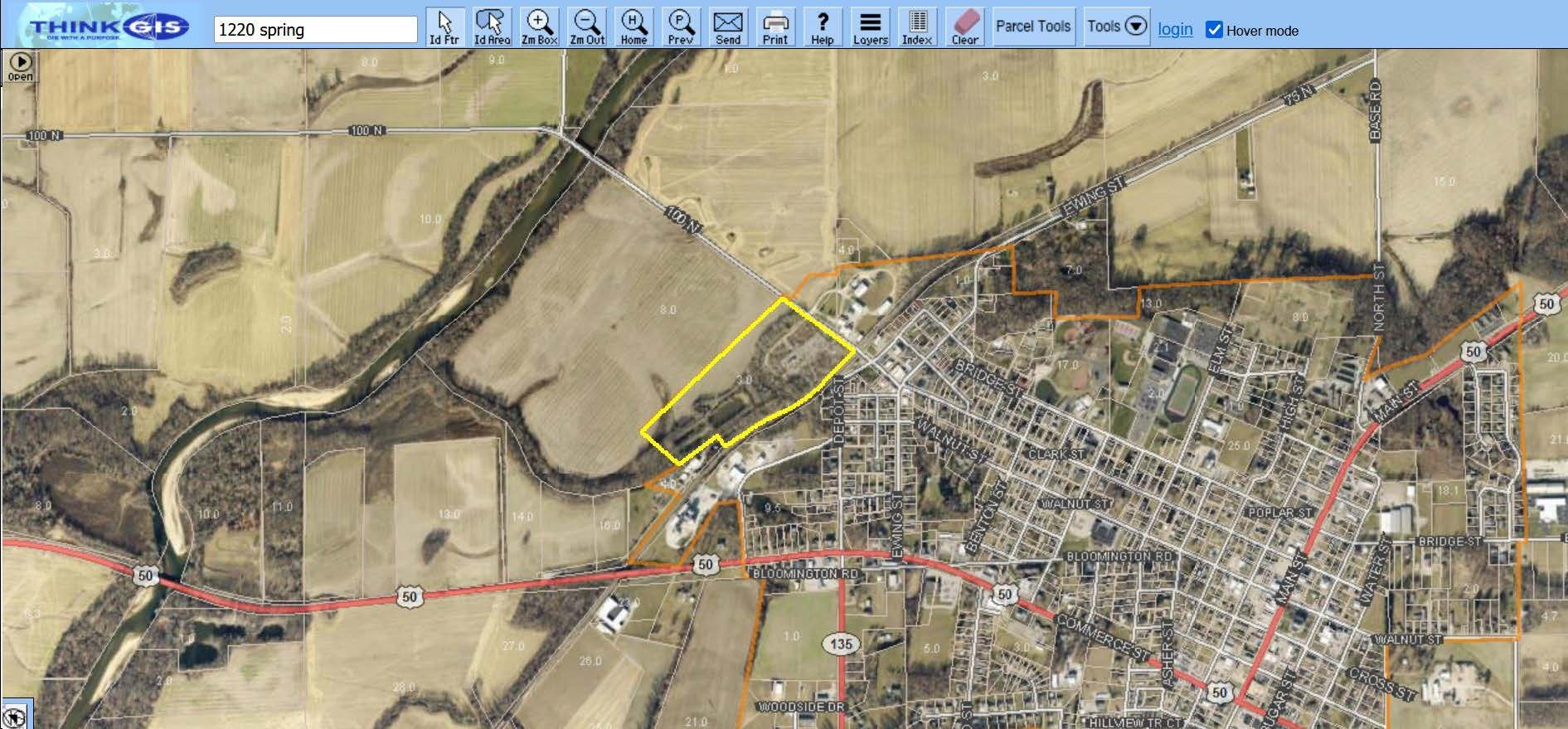 1220 W Spring St, Brownstown, IN for sale Site Plan- Image 1 of 2