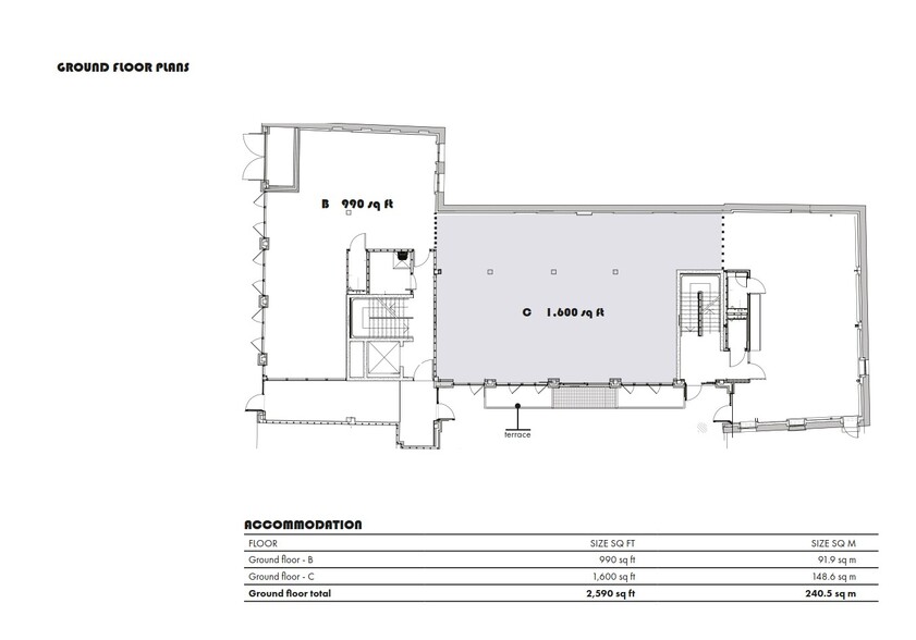 Turnham Green Terrace Mews, London for lease - Floor Plan - Image 2 of 5