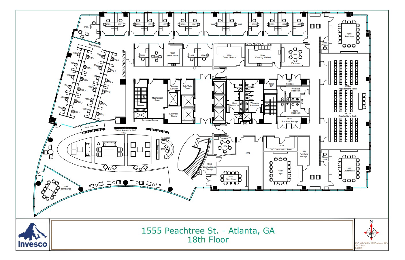 1555 Peachtree St, Atlanta, GA for lease Floor Plan- Image 1 of 1