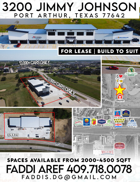 3300 Jimmy Johnson Blvd, Port Arthur, TX for lease - Aerial - Image 2 of 4