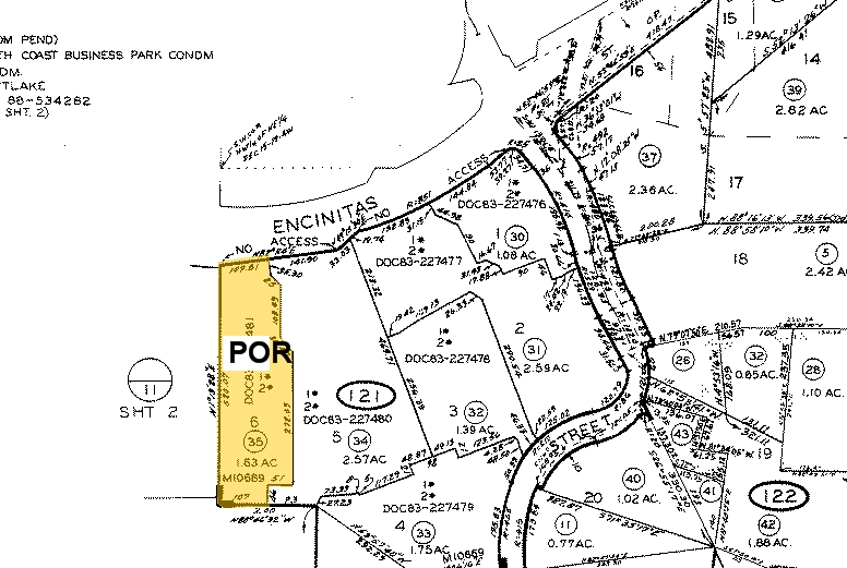 511 Encinitas Blvd, Encinitas, CA for sale - Plat Map - Image 2 of 7