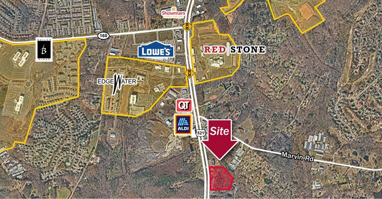 Indian Land Sc Map Charlotte Highway, Indian Land, Sc 29707 - Highway 521 Commercial Land |  Loopnet