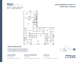 6400 Pinecrest Dr, Plano, TX for lease Floor Plan- Image 1 of 1