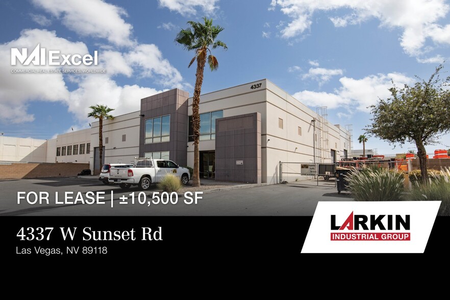 4337 W Sunset Rd, Las Vegas, NV for lease - Building Photo - Image 1 of 15