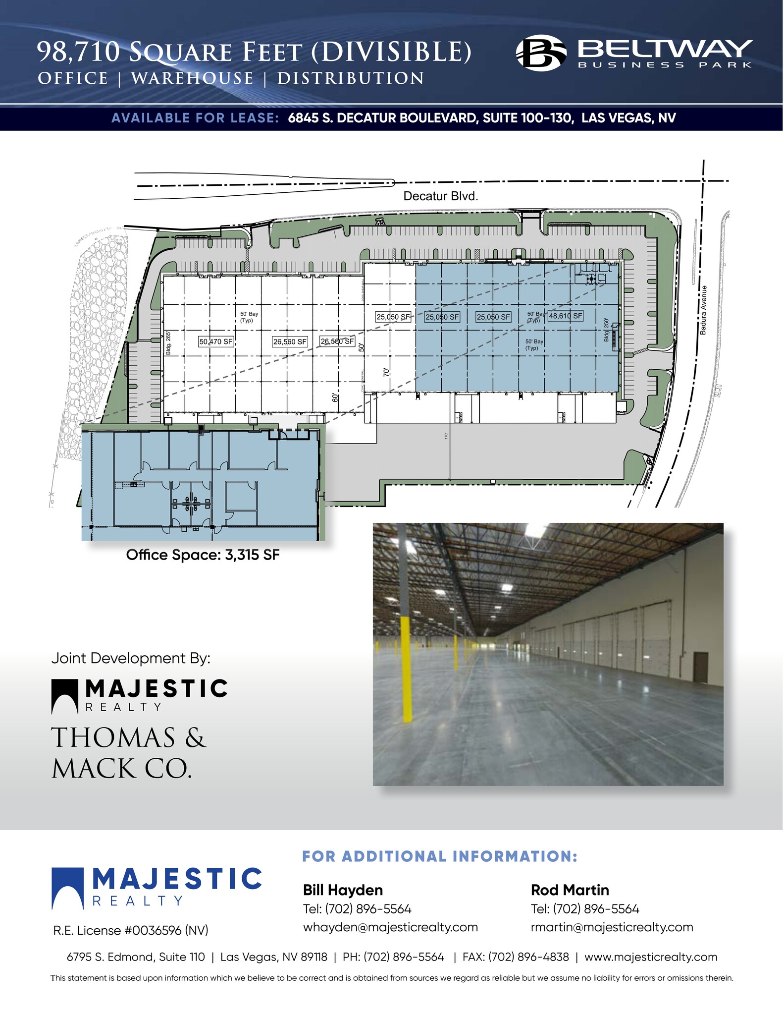 6845 S Decatur Blvd, Las Vegas, NV for lease Site Plan- Image 1 of 1