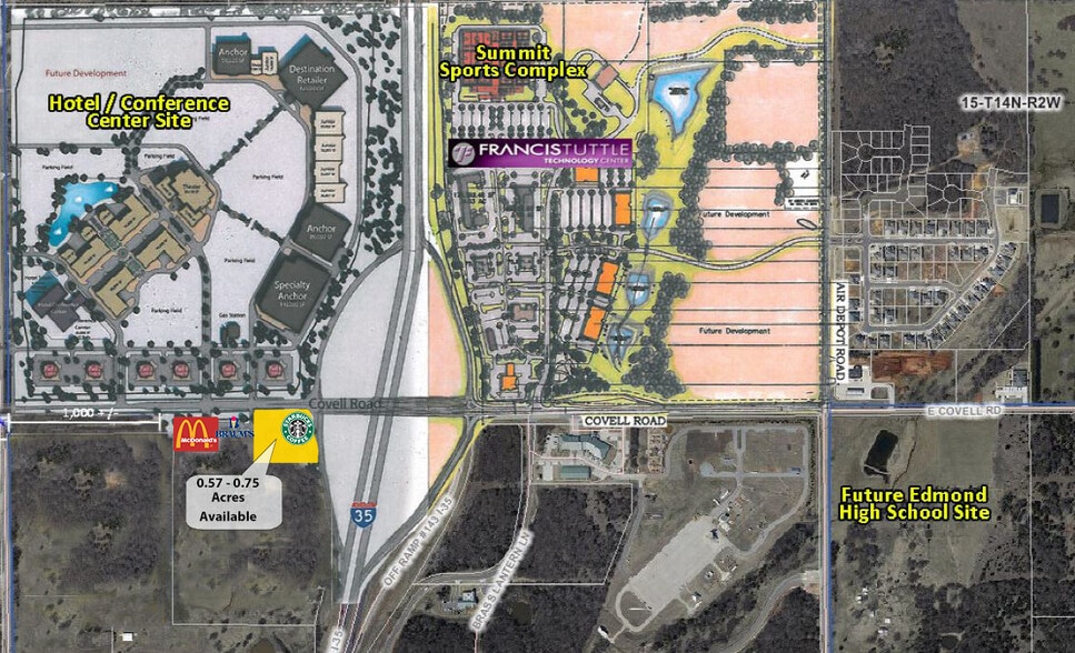 E Covell & Exchange Dr, Edmond, OK for lease - Site Plan - Image 2 of 2