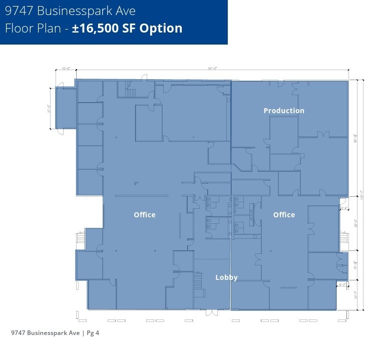 9745-9747 Businesspark Ave, San Diego, CA for lease Floor Plan- Image 1 of 3