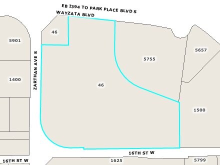 5775 Wayzata Blvd, Saint Louis Park, MN for lease - Plat Map - Image 2 of 8
