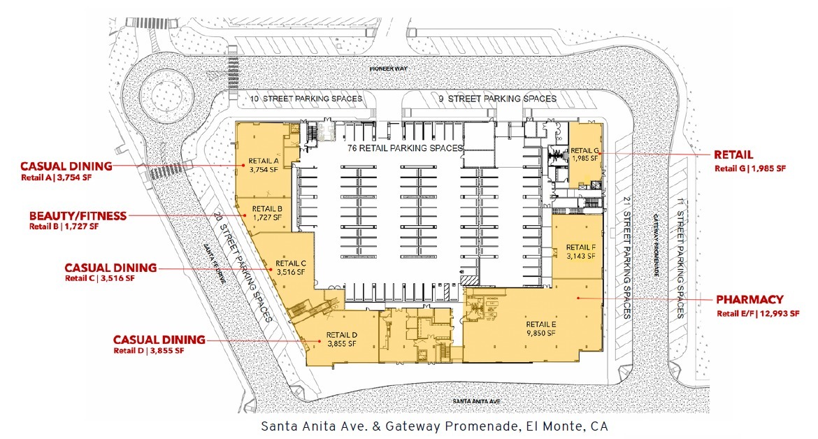 10568 Gateway Promenade, El Monte, CA for lease Site Plan- Image 1 of 1