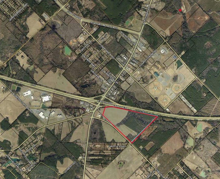 I16 Frontage Exit 51  Hwy 441 & Pinehill Rd., Dublin, GA for sale - Aerial - Image 1 of 1