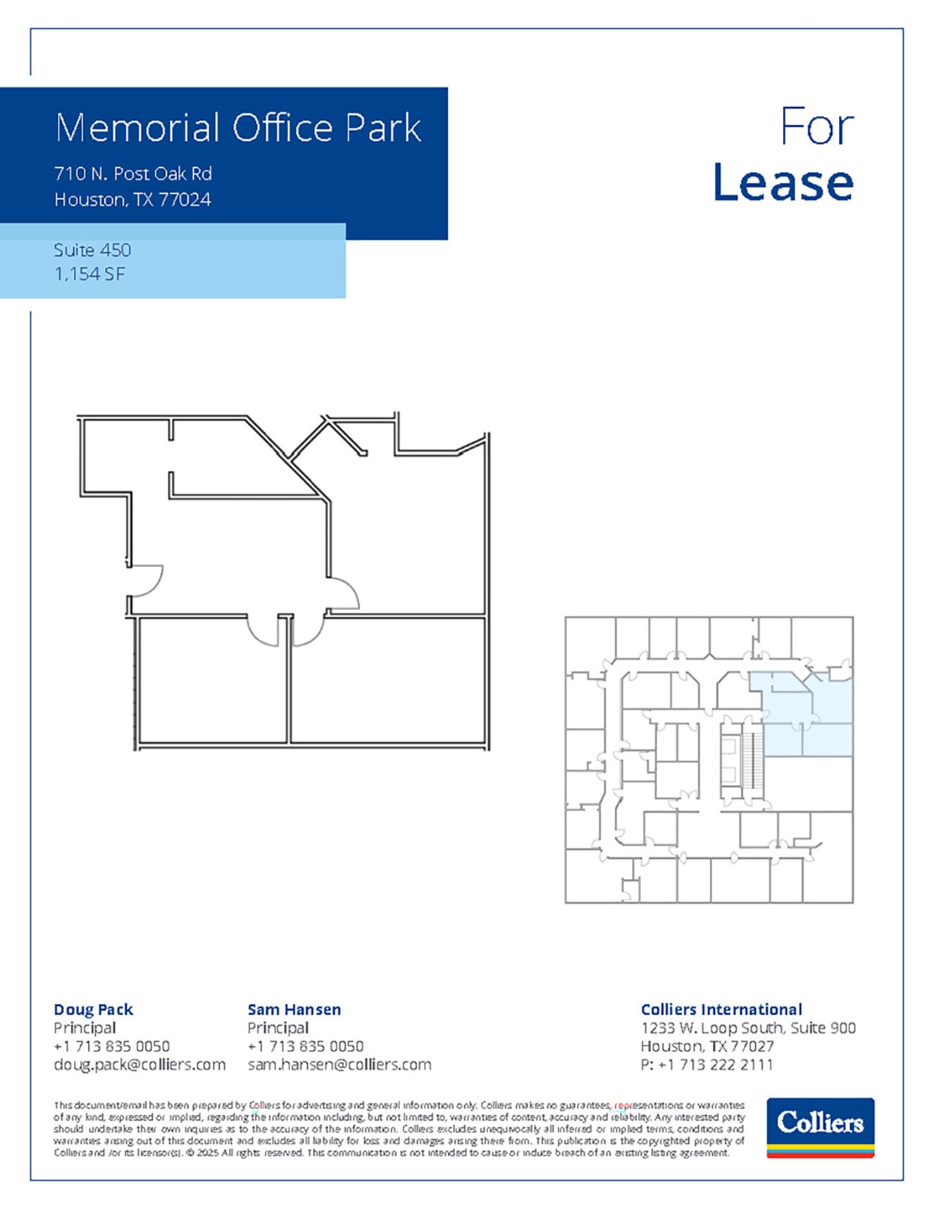 710 N Post Oak Rd, Houston, TX for lease Floor Plan- Image 1 of 1