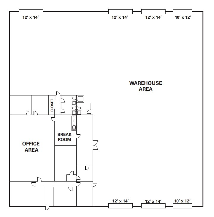 4300 82nd St, Sacramento, CA for lease Floor Plan- Image 1 of 2