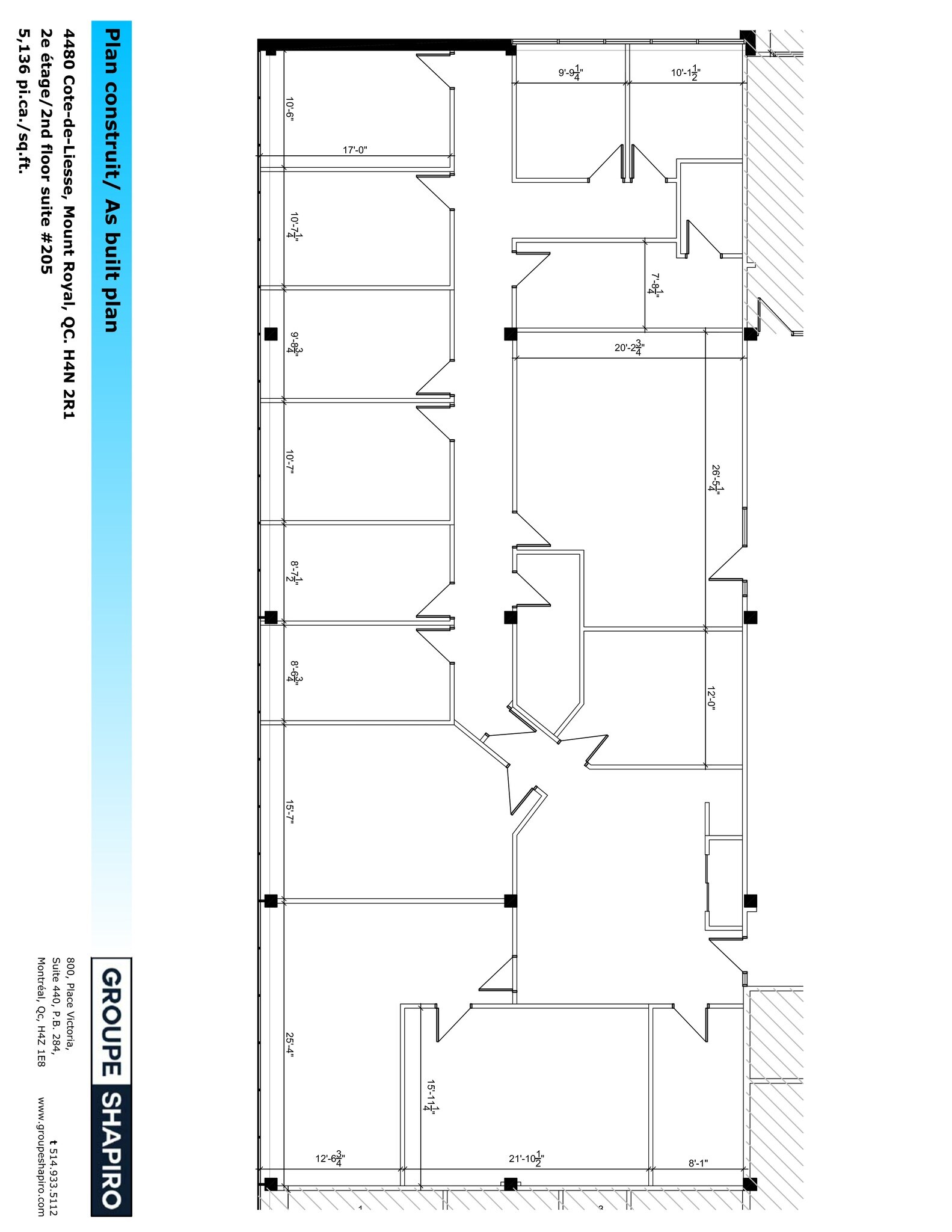 4480 Ch de la Côte-de-Liesse, Mt Royal, QC for lease Site Plan- Image 1 of 2