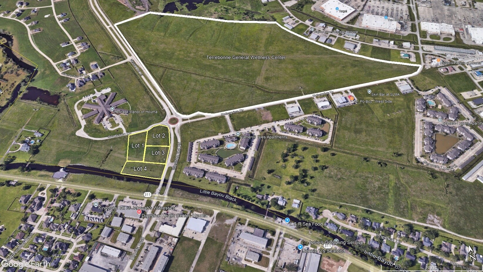 Lot 4 Westside Blvd Ext ext, Houma, LA for sale Aerial- Image 1 of 1