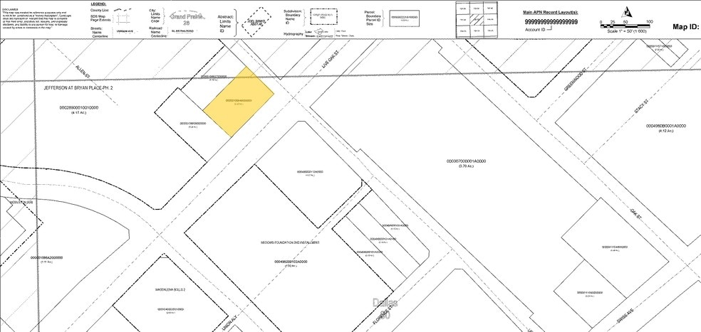 2823-2825 Live Oak St, Dallas, TX for lease - Plat Map - Image 2 of 2