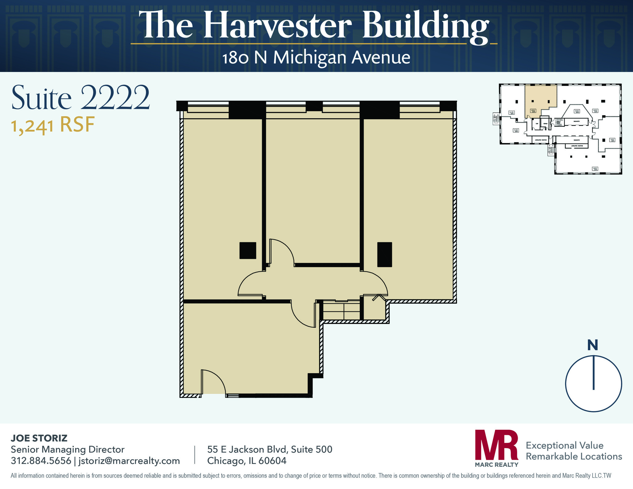 180 N Michigan Ave, Chicago, IL for lease Floor Plan- Image 1 of 7