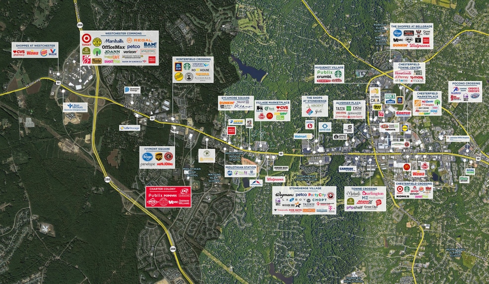 Charter Colony Pky, Midlothian, VA for sale - Aerial - Image 2 of 3