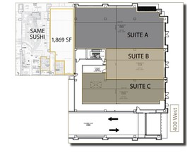 423 W Broadway, Salt Lake City, UT for lease Floor Plan- Image 1 of 6