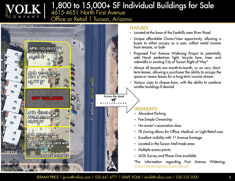 4615-4651 N 1st Ave, Tucson, AZ for sale - Site Plan - Image 3 of 6