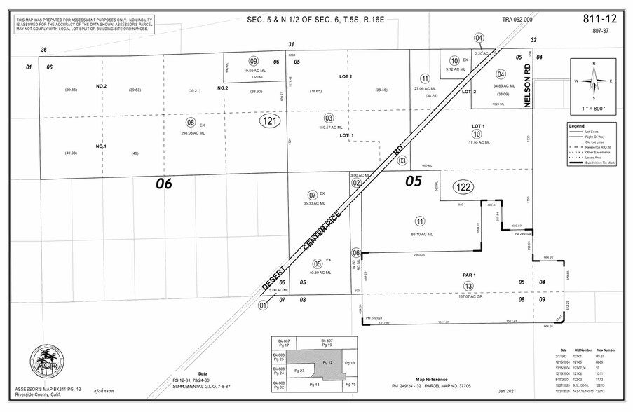 24475 1/2 Rice Rd, Desert Center, CA for lease - Plat Map - Image 1 of 1