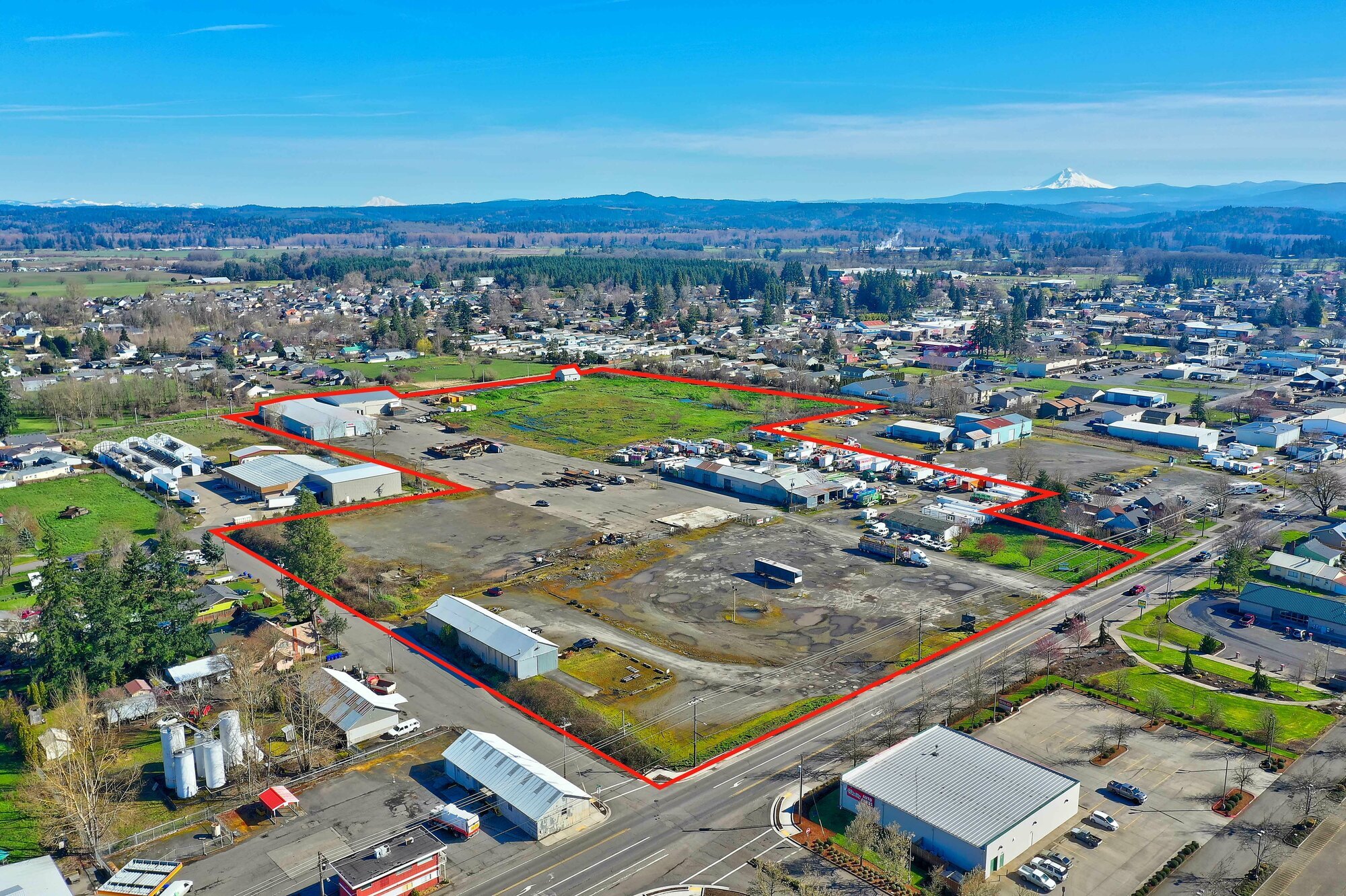 525 W Main St, Molalla, OR for lease Aerial- Image 1 of 6