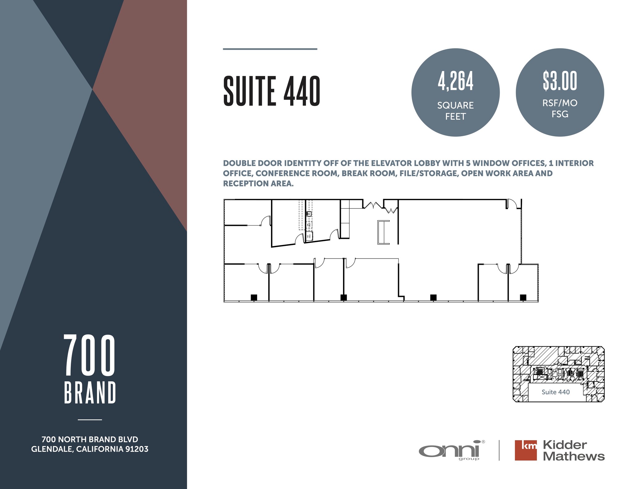 700 N Brand Blvd, Glendale, CA for lease Floor Plan- Image 1 of 1