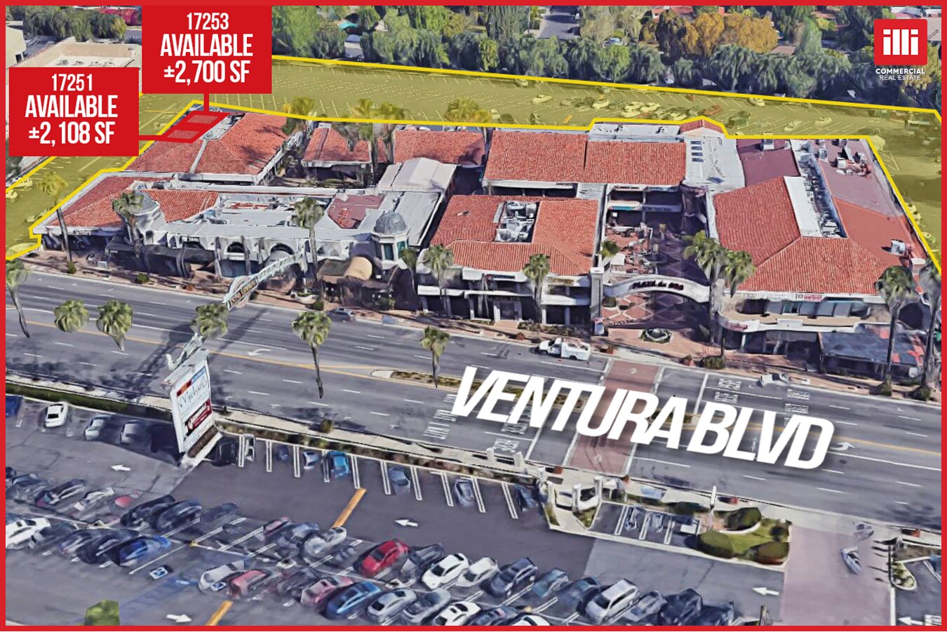 17157-17253 Ventura Blvd, Encino, CA for lease Aerial- Image 1 of 12
