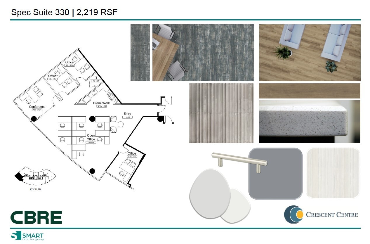 100 Crescent Centre Pky, Tucker, GA for lease Floor Plan- Image 1 of 1