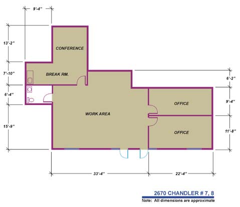 2670 Chandler Ave, Las Vegas, NV for lease - Floor Plan - Image 3 of 5