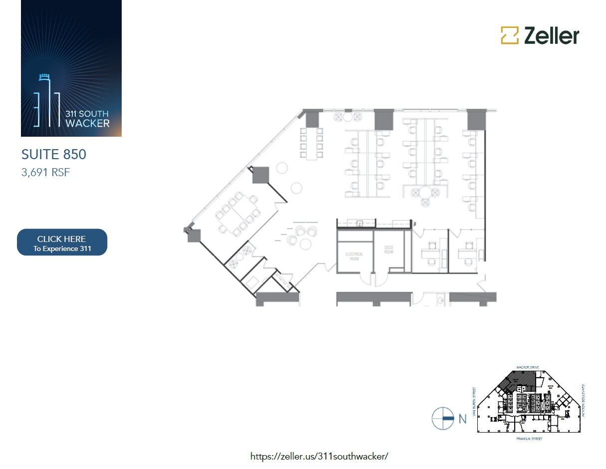 311 S Wacker Dr, Chicago, IL for lease Floor Plan- Image 1 of 1